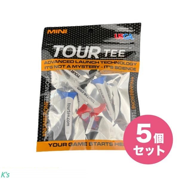 5袋セット 飛距離アップ 折れにくく耐久性に優る 安定した弾道 Tour Tee ツアーティーMINI 【ショート6本入り】 2022年モデル_画像1
