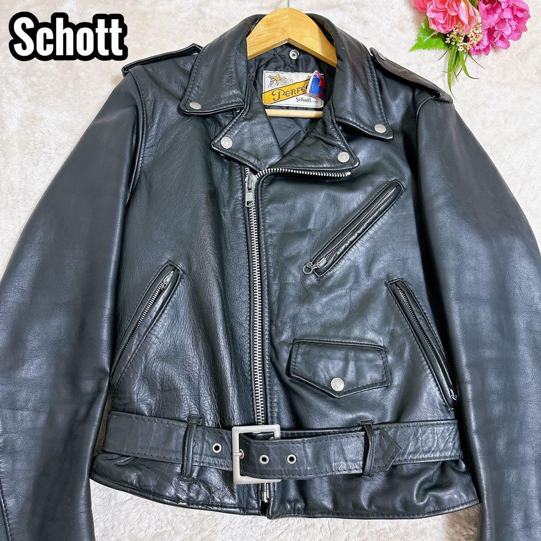 Schott 618 ダブルライダース 38 80〜90年代ビンテージ - 通販