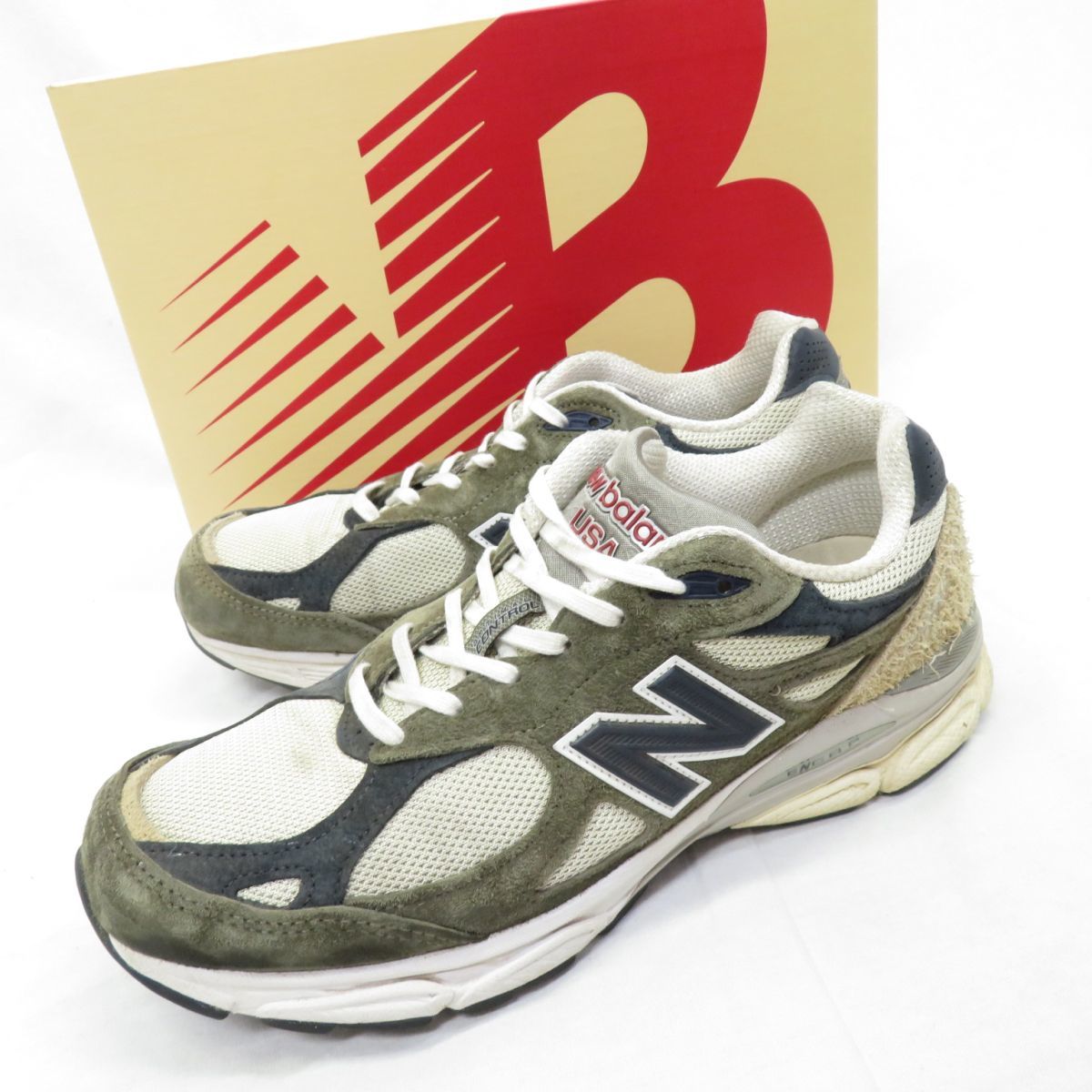 NEW BALANCE USA製 M990V3 BY TEDDY SANTIS DOVE GREY BONE スニーカー size27.5/ニューバランス M990TO3　0305_画像1