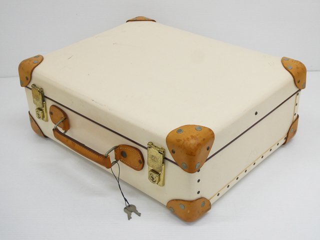 ○ GLOBE TROTTER 肰ローブトロッ肿ー 英国製 スーツケース トランク 鍵付き 収納鞄