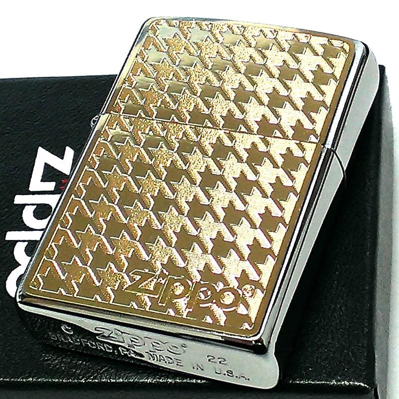 ZIPPO 千鳥 ゴールド メタルプレート ジッポライター 細密エッチング シルバー おしゃれ 女性 レディース 銀 メンズ ギフト プレゼント_画像2