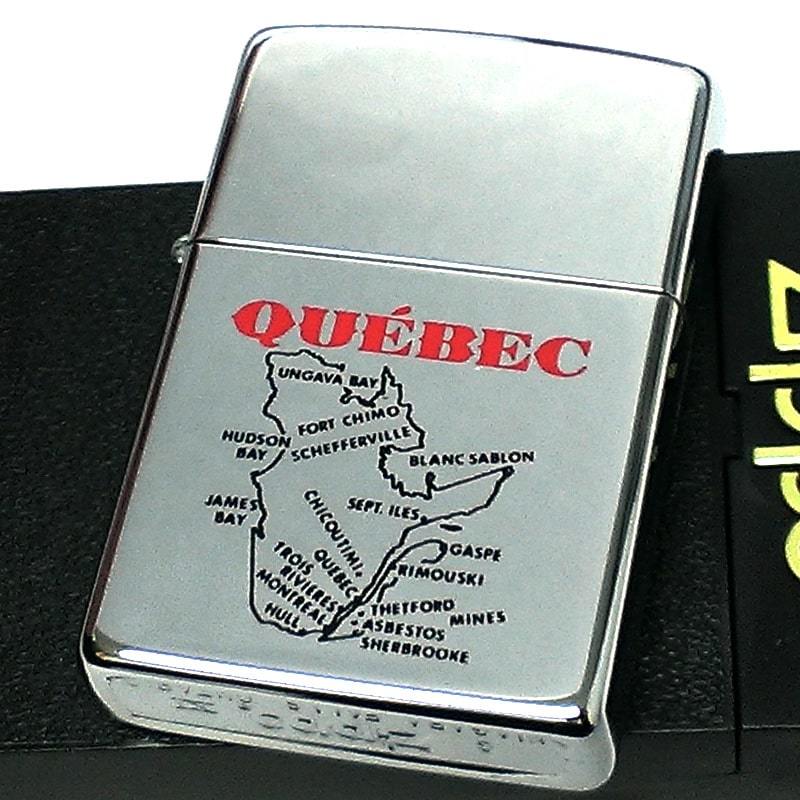 ZIPPO カナダ製 1995年製 ケベック州 オンタリオ製 地図 廃盤 ヴィンテージ レア ジッポ ライター 珍しい 未使用品_画像1