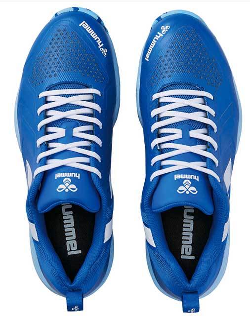 23.5cmhyumeru гандбол обувь Grand fly V (6010) голубой × белый 