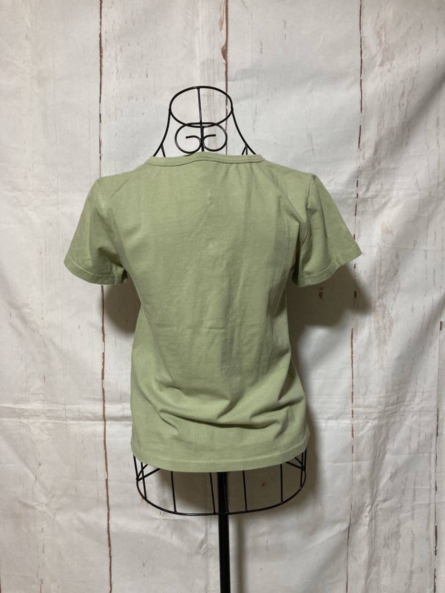 Dazy デイジー Tシャツ 半袖 カットソー トップス(used・普通使用感)Mサイズ、オリーブ グリーン_画像4