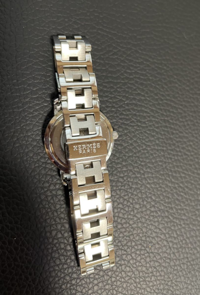 HERMES エルメス クリッパー CL4.210 Dバックル オレンジ レディース