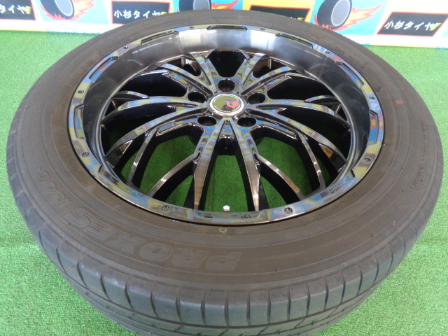 レアマイスター　LMGヴァスティア　8J-19　5H114.3　+38　トーヨー　プロクセスR46　225/55R19　ハリアー　中古セット　神奈川県_画像3