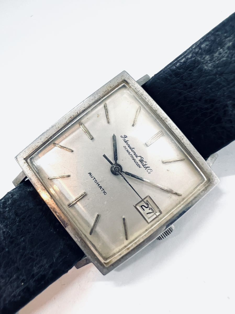 IWC AT/自動巻き スクエア デイト 文字盤 メンズ腕時計 アイダブリュー