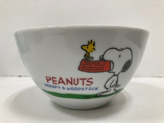 ★【未使用長期保管品】かわいい♪　☆非売品☆　PEANUTS SNOOPY & WOODSTOCK　スヌーピーボウル 　食器　陶器　_画像2