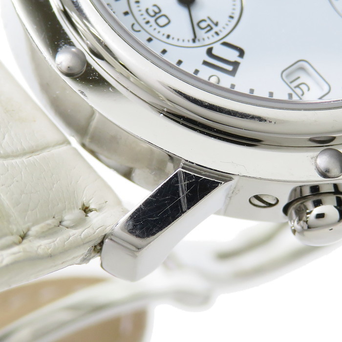 HERMES/エルメス CL1.310 クリッパー クロノ △社外ベルト 腕時計