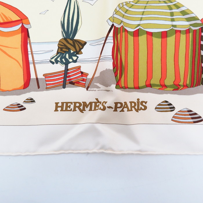HERMES/エルメス カレ90 ノルマンディ海岸の魅力 スカーフ シルク100