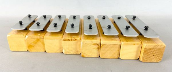鉄琴 小型鉄琴 NO.8S A-880 8音 木製 体鳴楽器 鍵盤打楽器 マレット付き R50313T04の画像4
