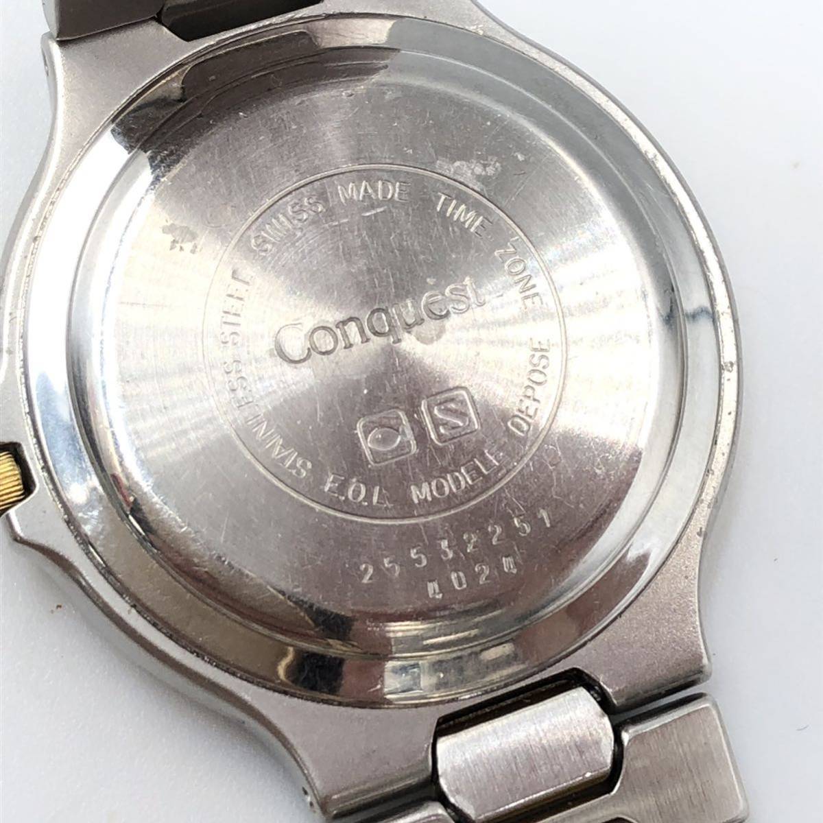 3.22MZ-G163★LONGINES メンズ腕時計★ロンジン/Conquest/25532251/4024/メンズ/ゴールド系/シルバー系/Watch/ウォッチ/DH0 EA3の画像5