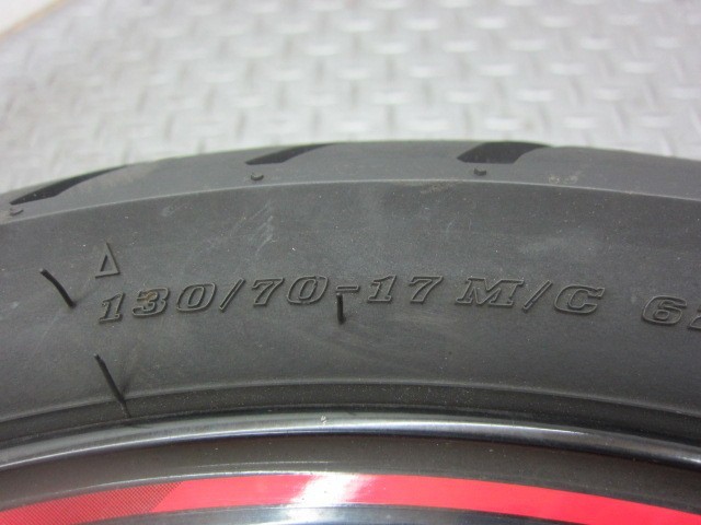 カワサキ　ニンジャ250R　EX250K　純正リアホイール　17×3.5　フレ無　EX250K-A306**　ディスクローター　スプロケ付_画像6