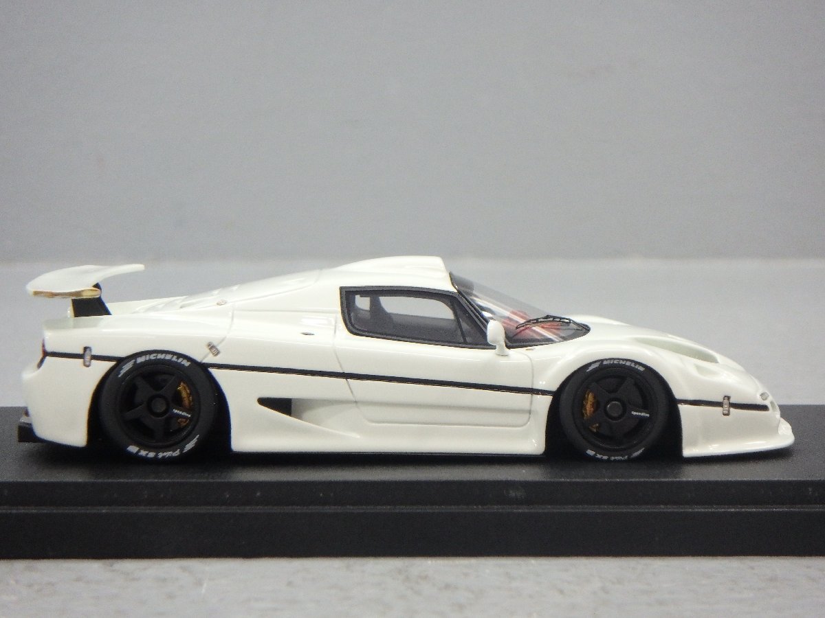 △ジャンク Make Up/メイクアップ EIDOLON/アイドロン 1/43 フェラーリ F50 GT 1997 ホワイト ミニカー 同梱不可 1円スタートの画像3