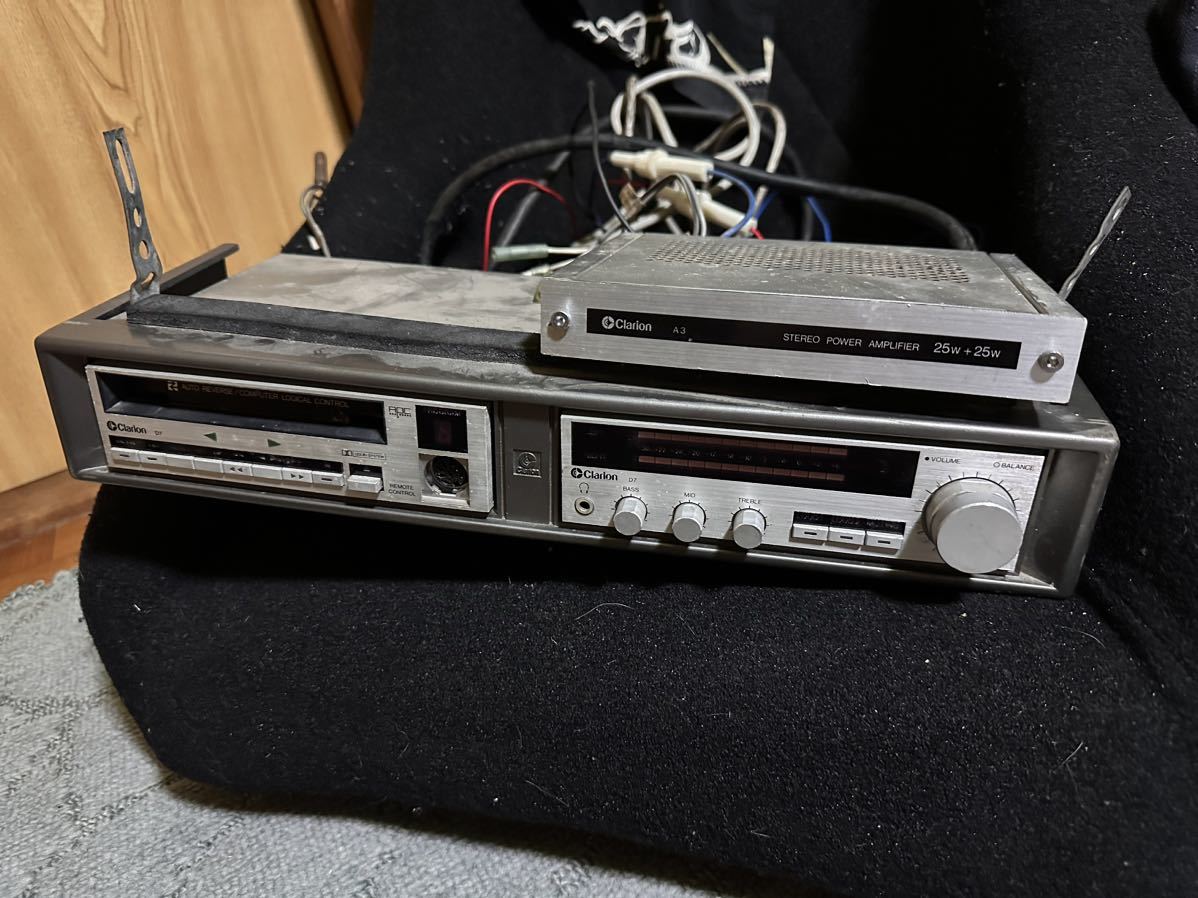 激安 代引き クラリオン D7 A3 カセットデッキ RCB-003 希少 旧車 当時
