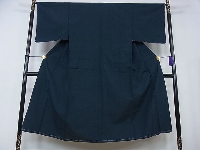花美人□男性 髭紬 アンサンブル 褐返色 逸品 未使用 fe2233 一般
