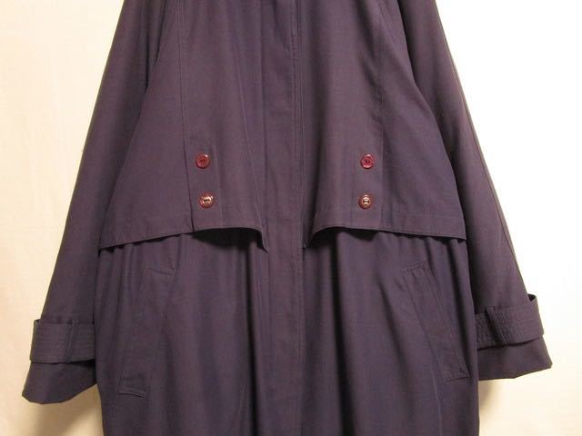 1990's VALERIE STEVENS stand collar long coat Burberrys LONDON FOG ステンカラーコート ヴィンテージ バーバリー_画像4