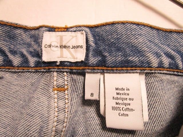 1990's made in mexico Calvin klein jeans 5pocket easy fit denim pants Levi''s USA製 デニム ジルボー_画像9