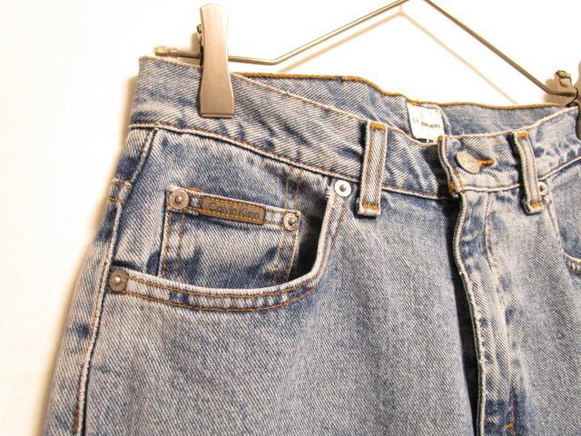 1990's made in mexico Calvin klein jeans 5pocket easy fit denim pants Levi''s USA製 デニム ジルボー_画像6