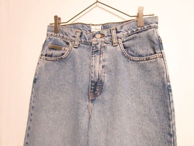 1990's made in mexico Calvin klein jeans 5pocket easy fit denim pants Levi''s USA製 デニム ジルボー_画像2