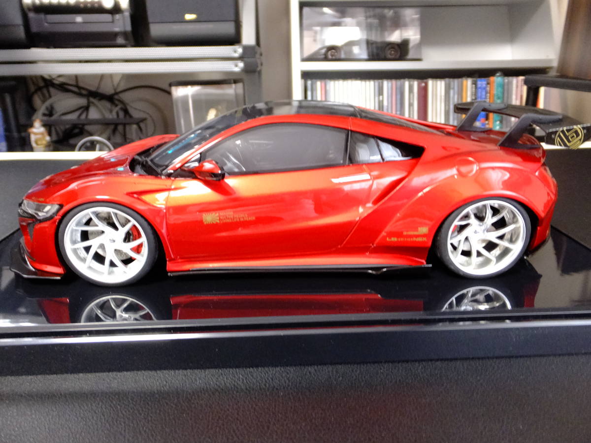 GT SPIRIT 1/18 HONDA NSX LB☆WORKS キャンディレッド:GTスピリット ホンダNSX リバティーウォーク/LBWK,京商,カスタムカー,限定モデルの画像4