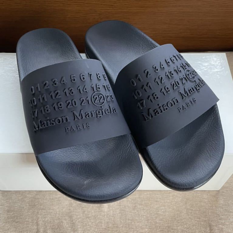maison margiela マルジェラ navy ロゴ サンダル 42 | www.tspea.org