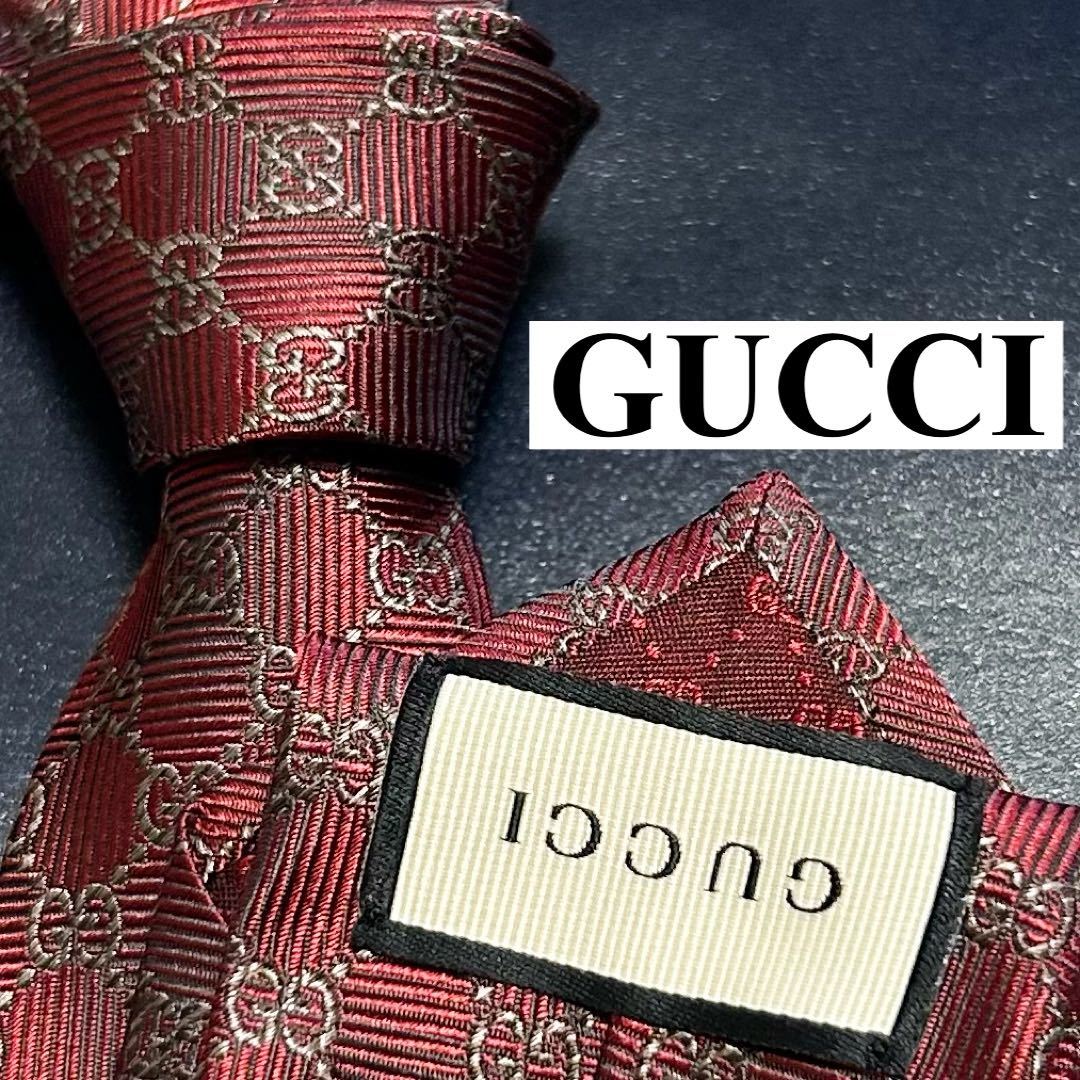 限定品限定品GUCCI グッチGG柄ロゴ Bee ビー蜂ネクタイ紺ネイビー美品