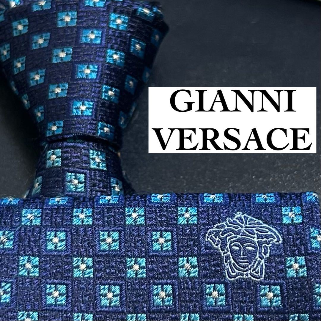 未使用 ネクタイ 現行 VERSACE ヴェルサーチ シルク グレカ バロック
