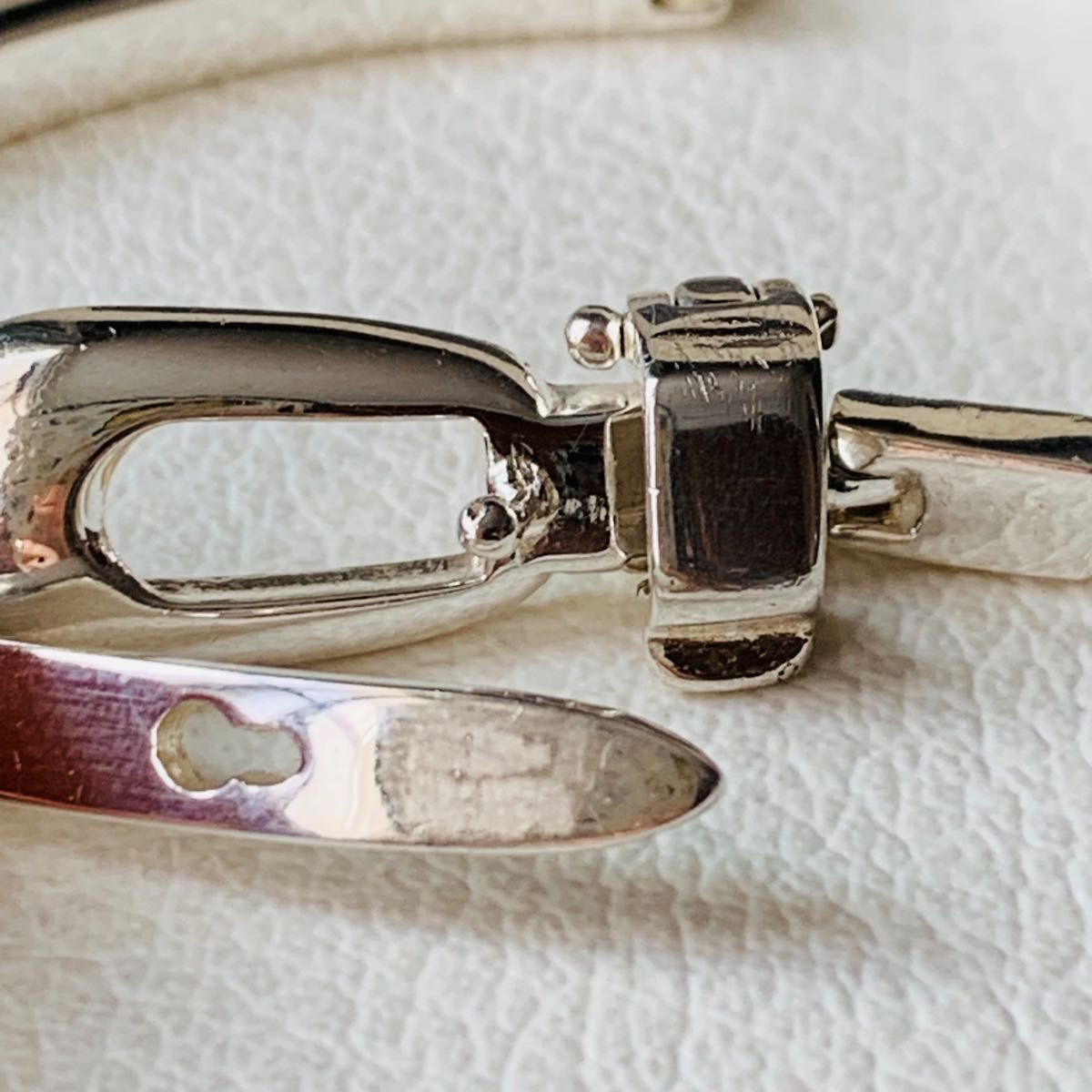 GUCCI ベルト バックル グッチ Id ブレスレット シルバー 925 プレート チェーン バングル