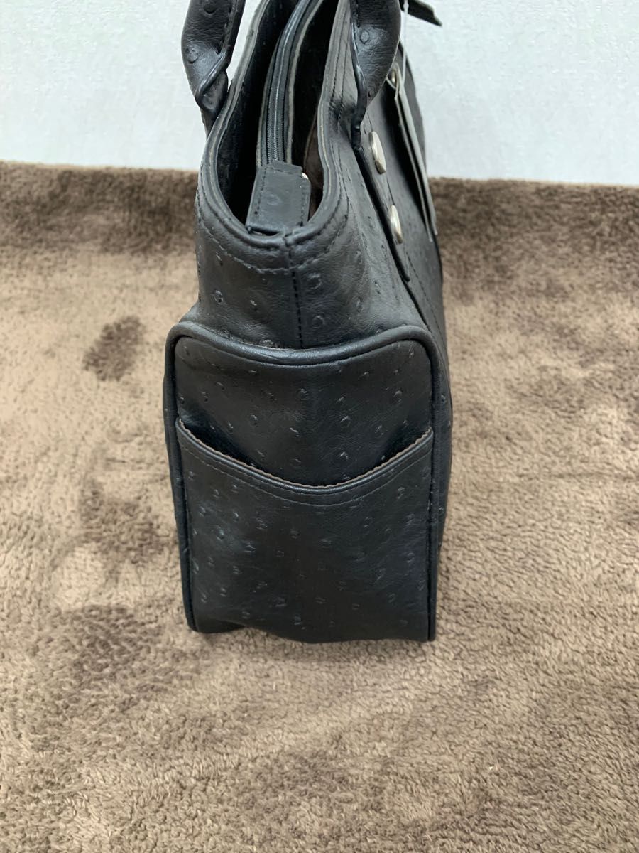 未使用 訳あり】 VANI ヴァニ ハンドバッグ オーストリッチ 型 未使用 訳あり】 VANI ヴァニ ハンドバッグ オーストリッチ 型