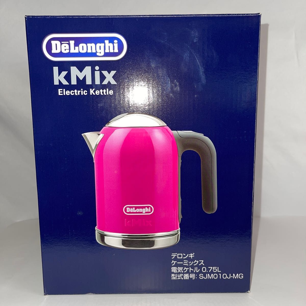 デロンギ ケーミックス電気ケトル　SJMO10J マゼンダ　容量0.75L 未使用　専用箱あり　DeLonghi kMix