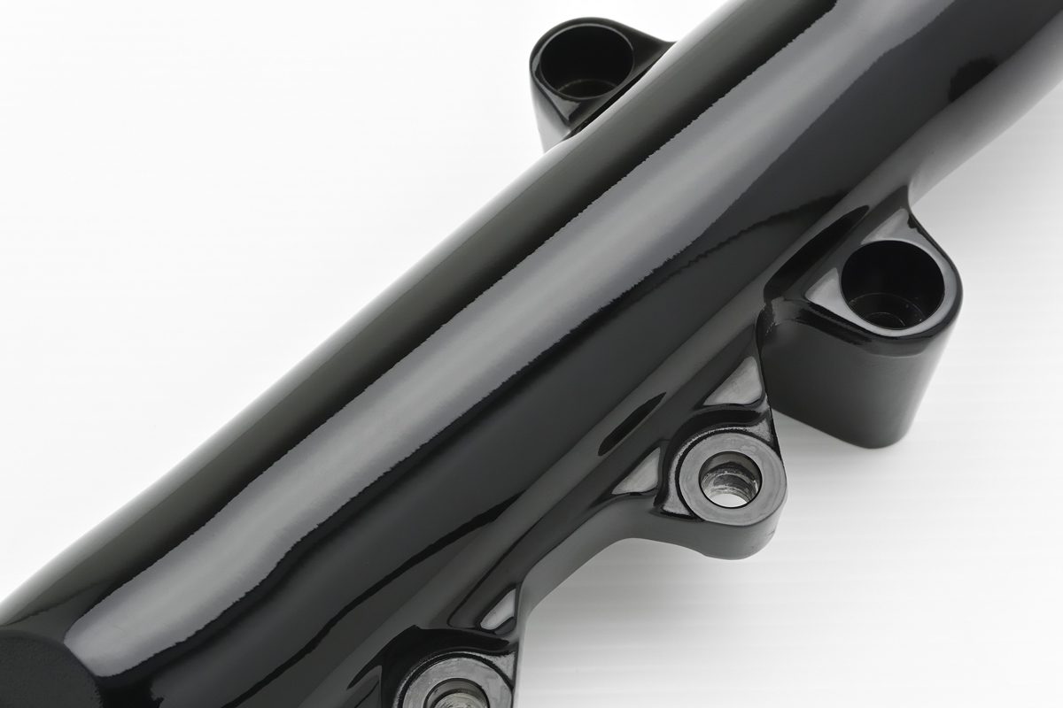 [ Harley оригинальный ] 45500404 блеск черный * lower вилка ползун \'18~ FLFB FLFBS