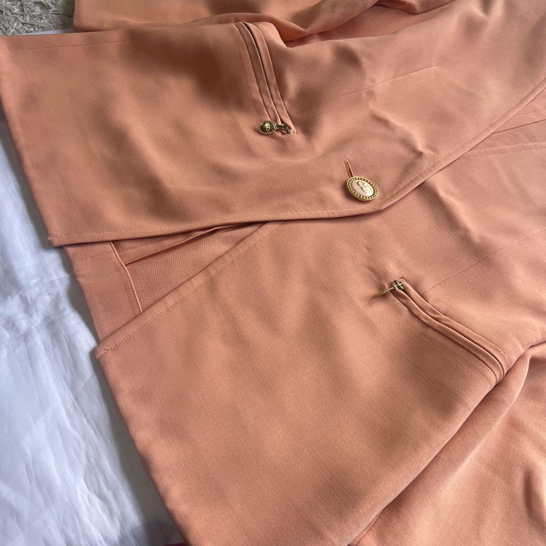 ゆったり柔らか 【美品】Christian Dior ミドルジャケット オレンジ