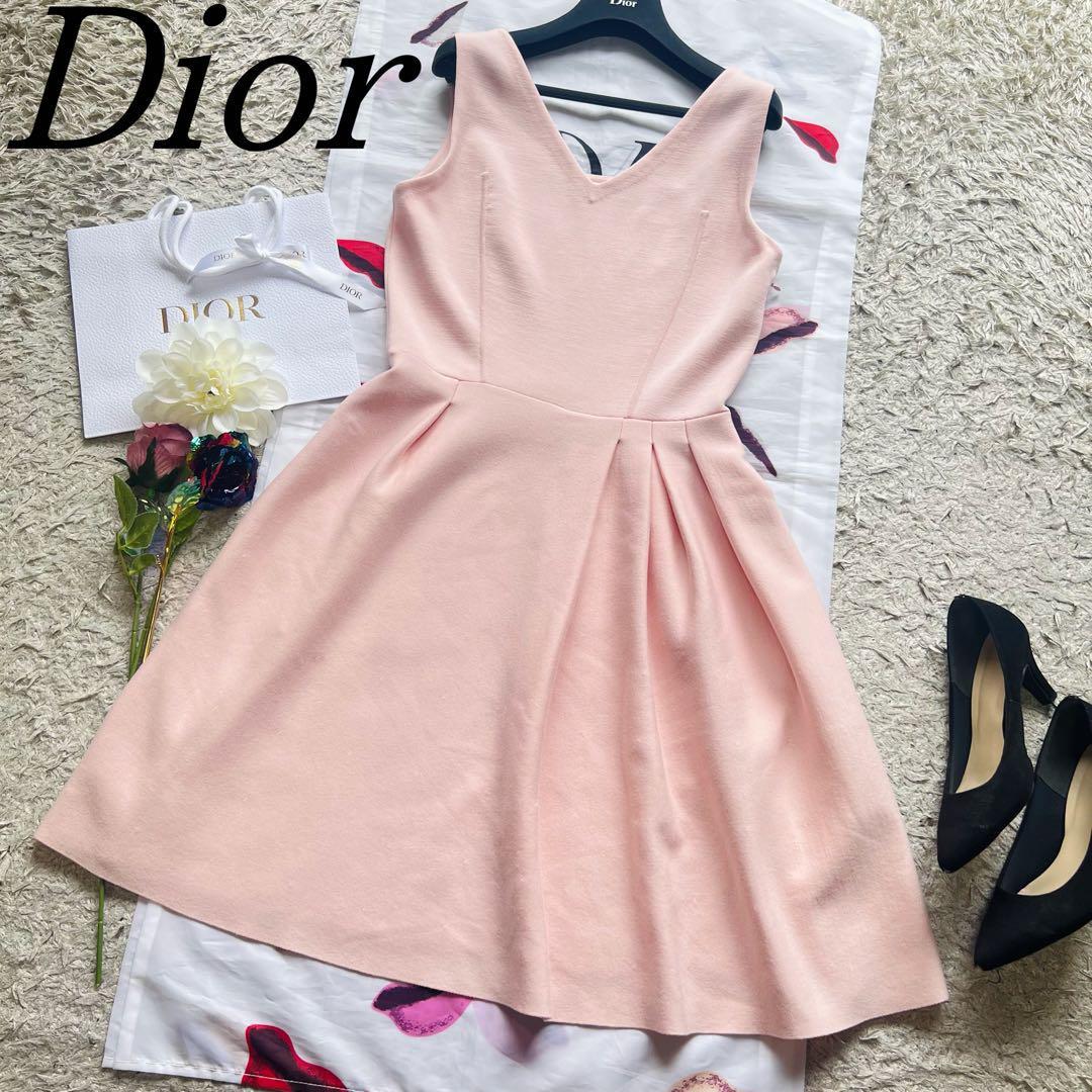 美品】Christian Dior フレアドレス ピンク ジャンパースカート 