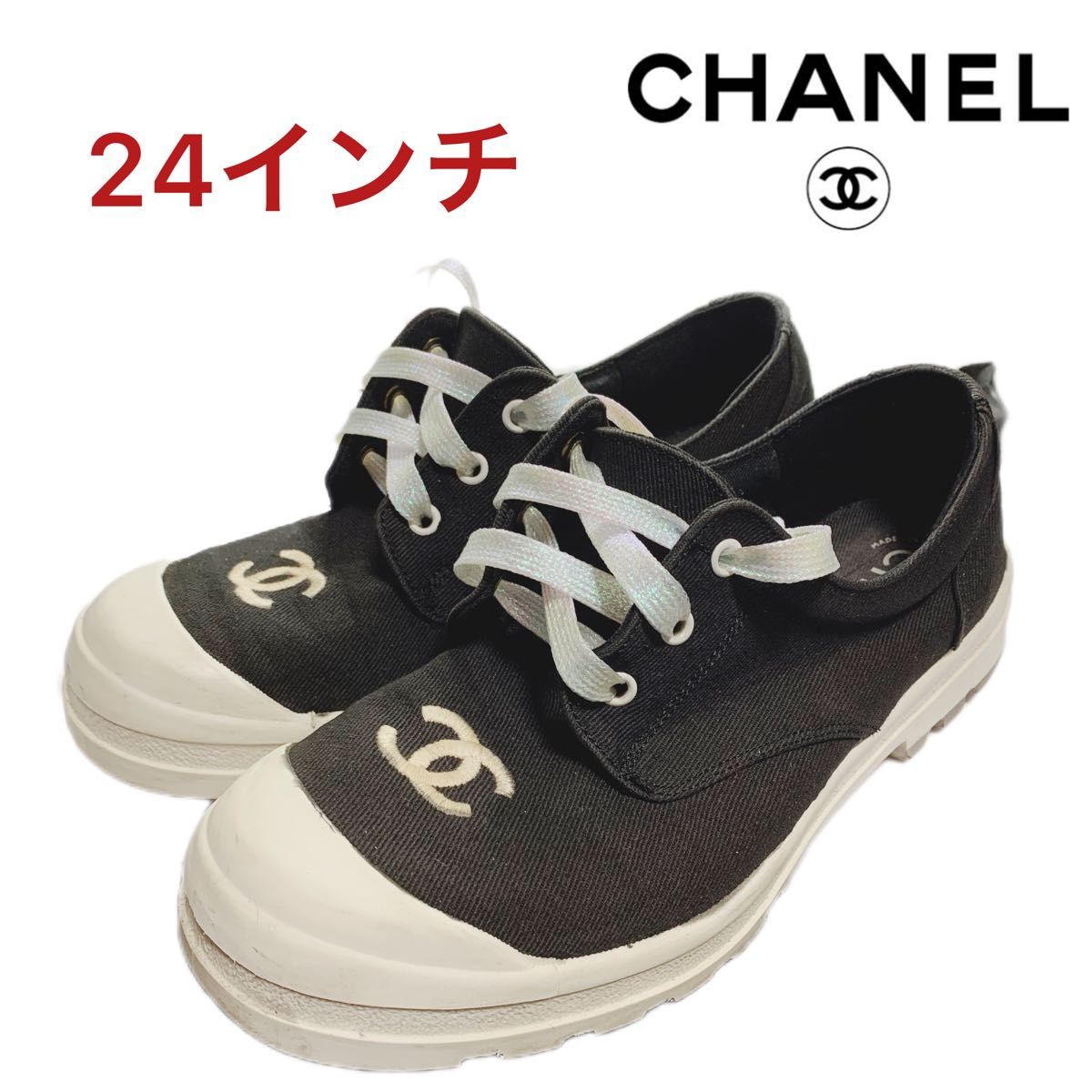 18 CHANEL ココマーク スニーカー 24センチ｜PayPayフリマ