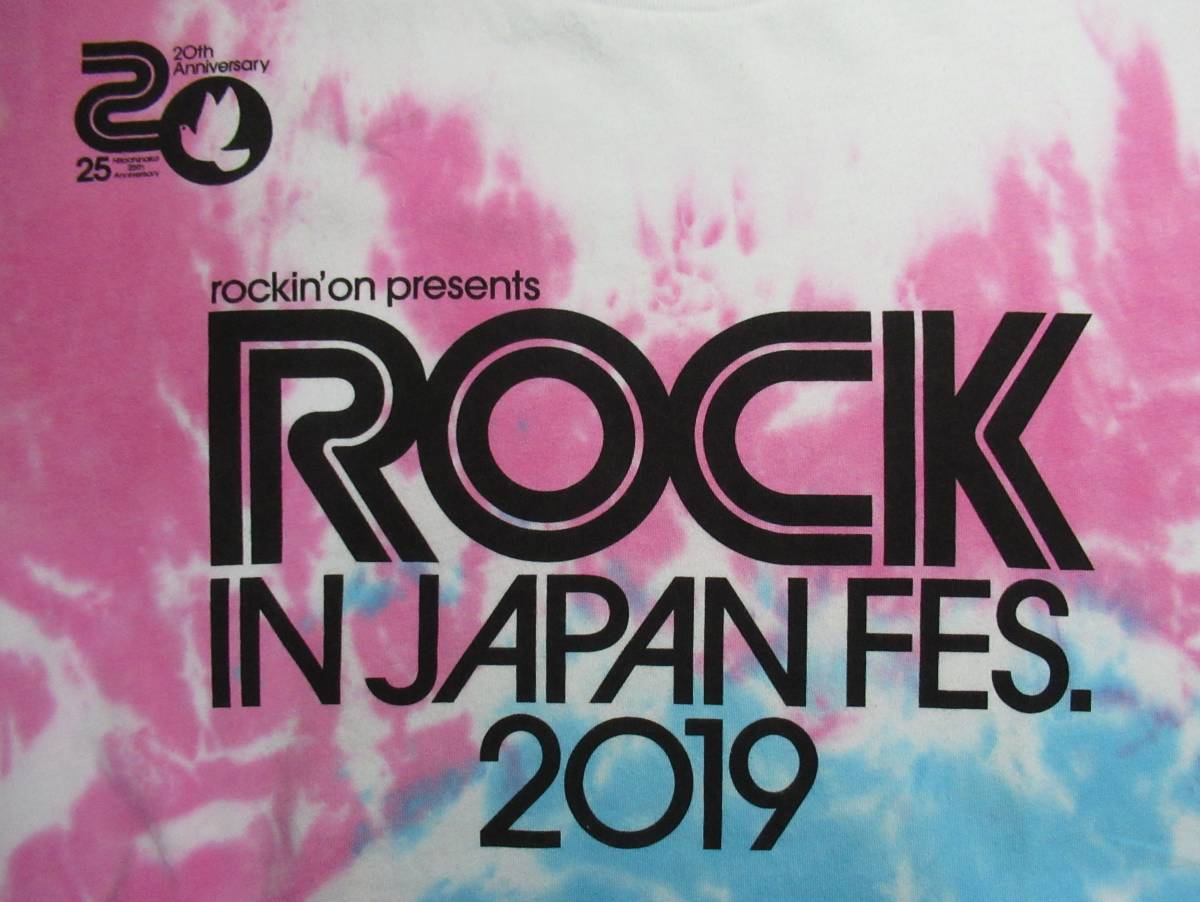ROCK IN JAPAN FESTIVAL 2019/ロック・イン・ジャパン・フェスティバル 2019●Tシャツ タイダイ 20周年 rockin' on ロッキングオン_画像3