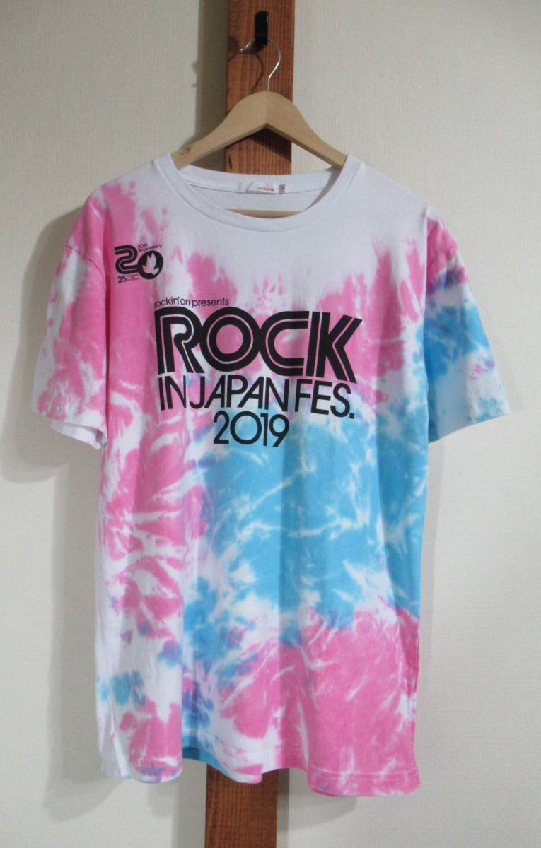 ROCK IN JAPAN FESTIVAL 2019/ロック・イン・ジャパン・フェスティバル 2019●Tシャツ タイダイ 20周年 rockin' on ロッキングオン_画像1