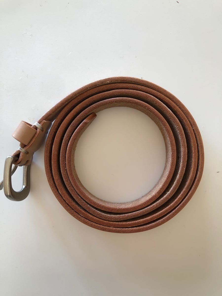 SALE／73%OFF】 OILED LEATHER NARROW BELT