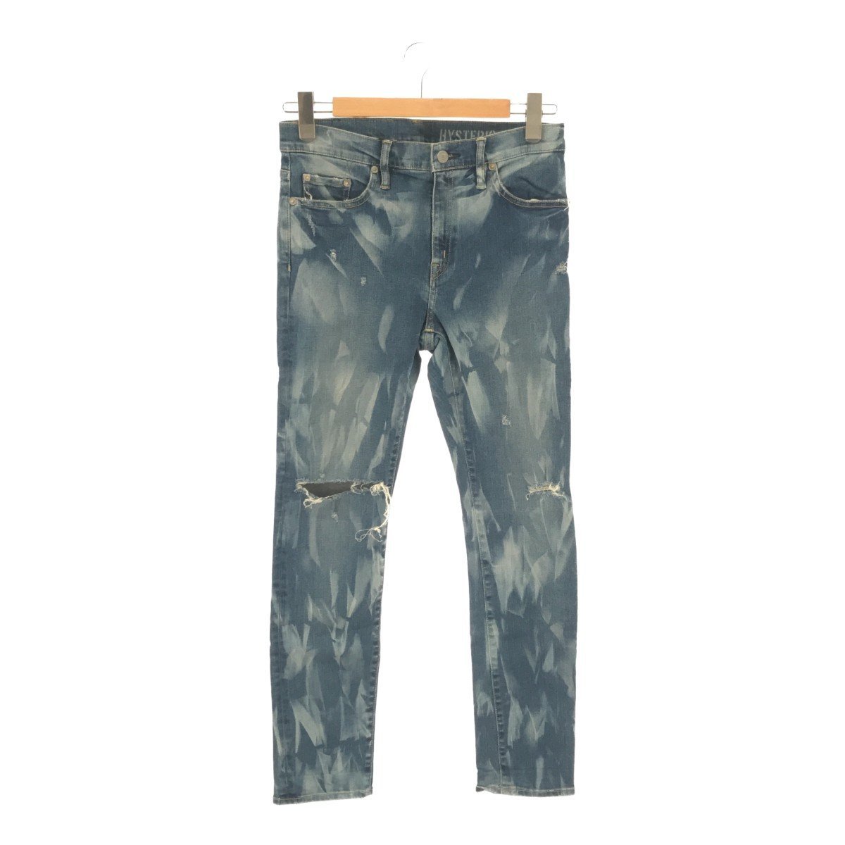 HYSTERIC GLAMOUR Hysteric Glamour [lay0906R] TB обработка S Denim высокий laiz узкие брюки 26 джинсы низ женский MR