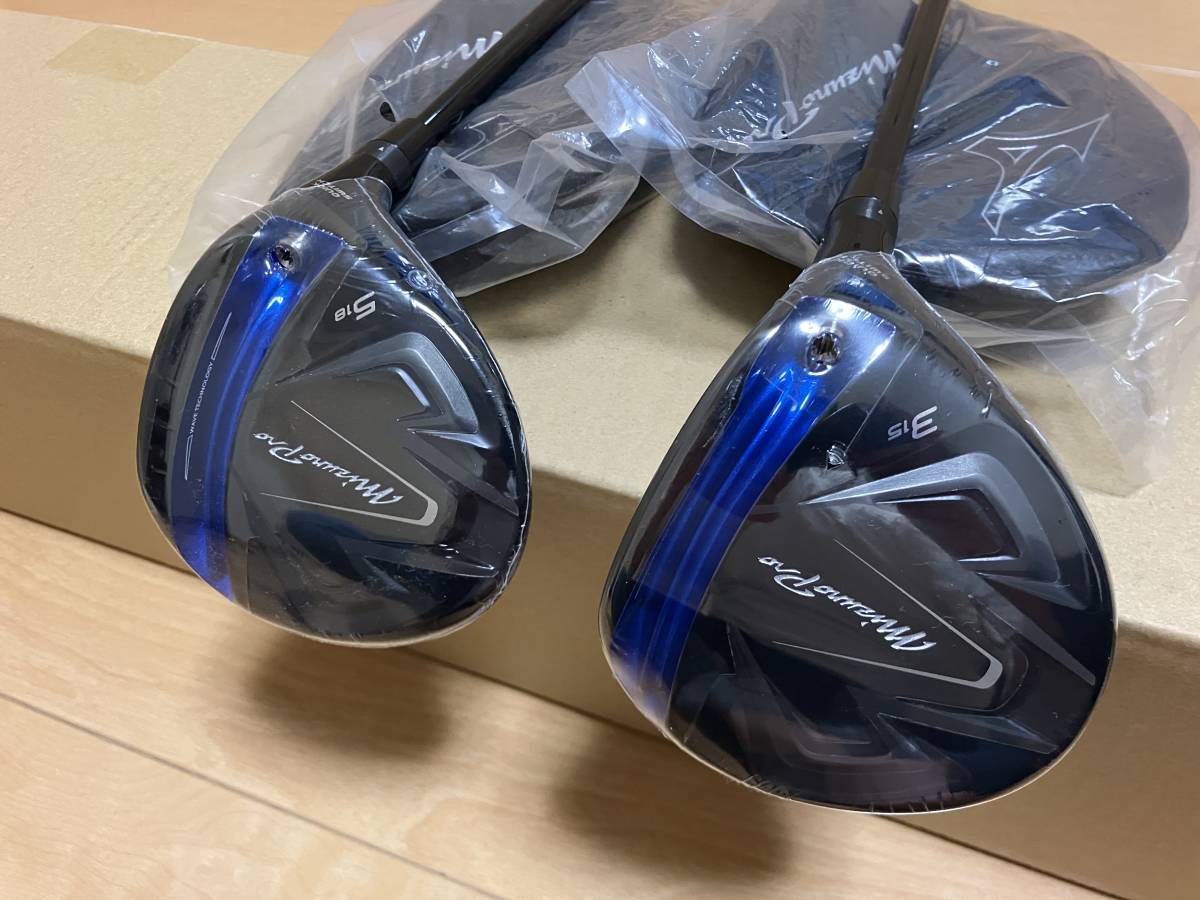 します 新品 Mizuno Pro 3W + 5W 2本 Tour AD GM-1 F56-SR ミズノプロ