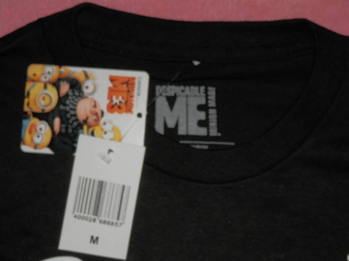 Minion T-shirt (medium size black)　 ミニオンズTシャツ（Mサイズ・ブラック）②（アメリカ購入品）_画像3