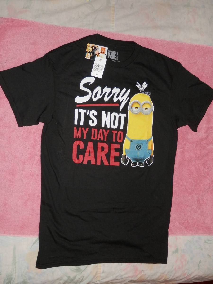 Minion T-shirt (medium size black)　 ミニオンズTシャツ（Mサイズ・ブラック）②（アメリカ購入品）_画像2