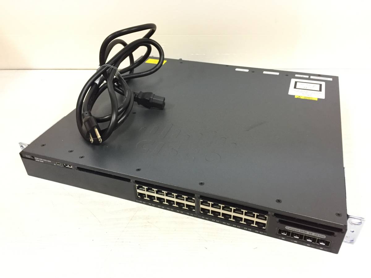 〇Cisco シスコ Catalyst 3650 シリーズ WS-C3650-24TD-E スイッチ