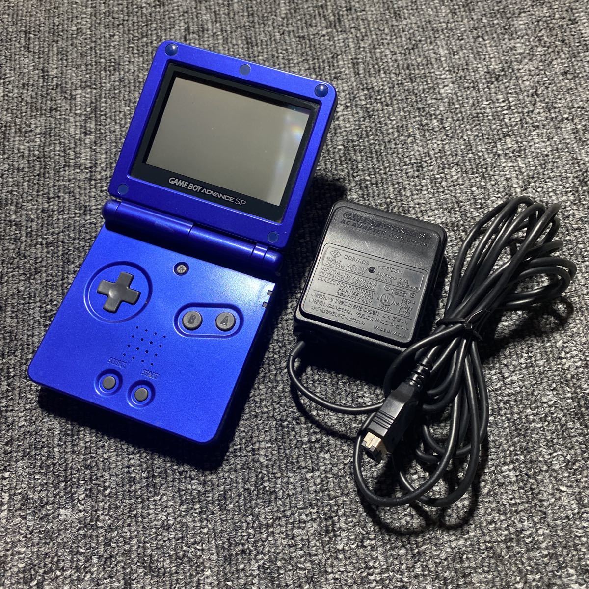 GBA ゲームボーイアドバンスSP アズライトブルー 充電器付き Yahoo 