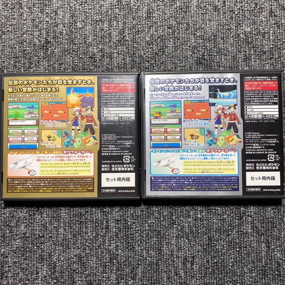 DS ポケットモンスターハートゴールドソウルシルバー 2本セット HGSS