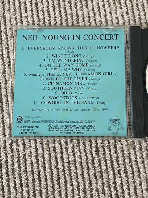 Neil Young 「In Concert」 1CD TSP_画像4