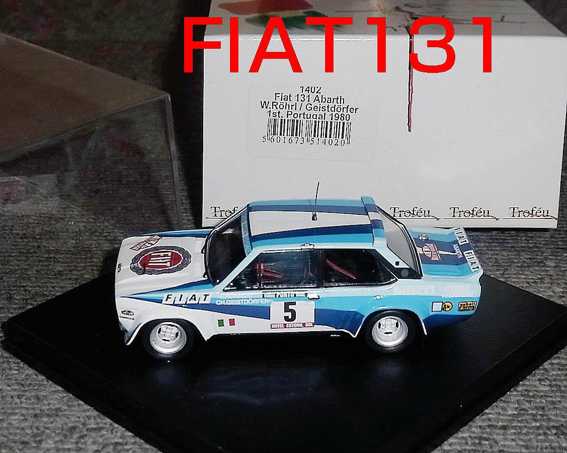 1402 1/43 FIAT 131 アバルト 5号車 1980 ポルトガル 1st フィアット Abarth_画像1