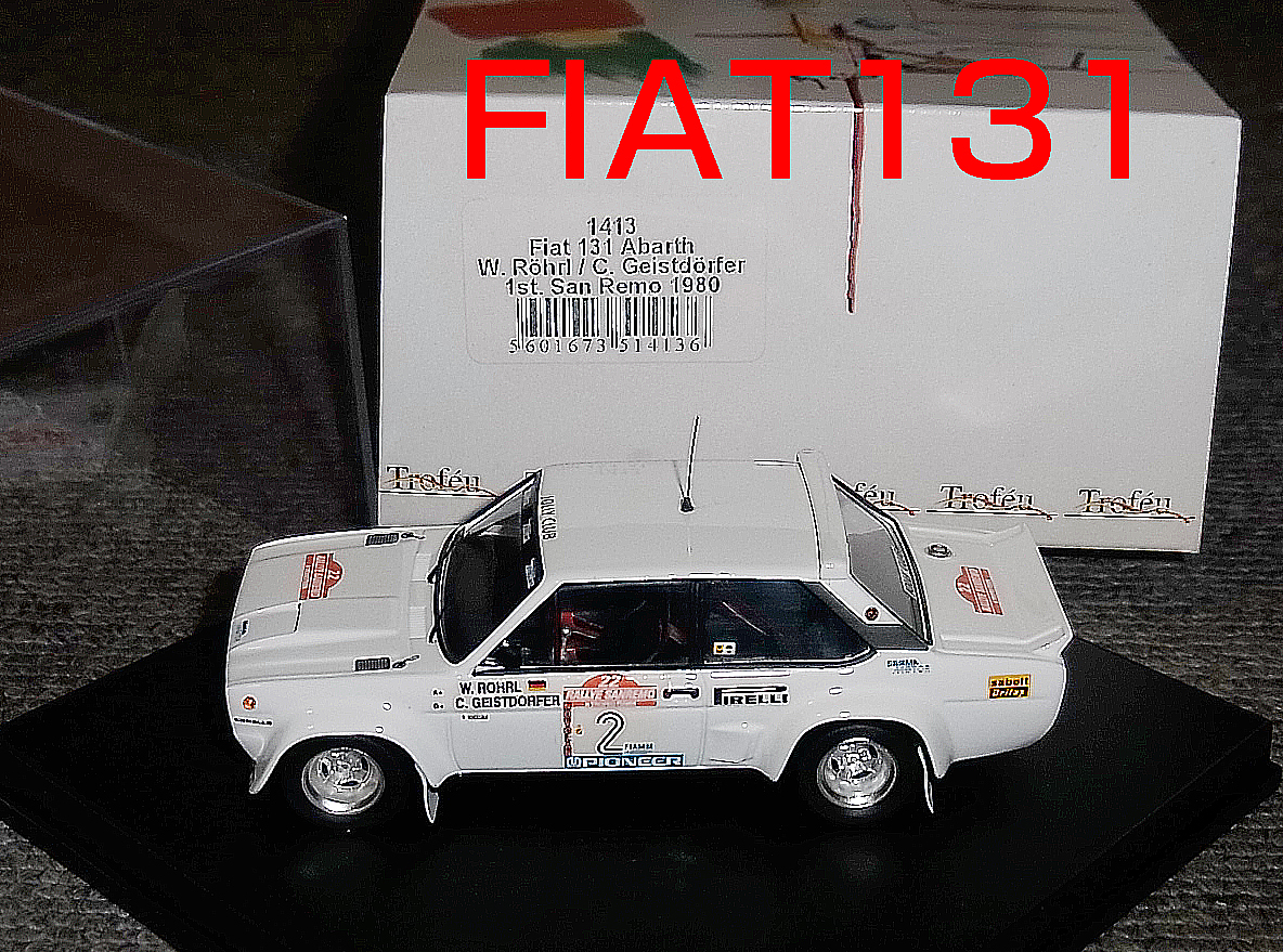 1413 1/43 FIAT 131 アバルト 2号車 1980 サンレモ 1st フィアット Abarth