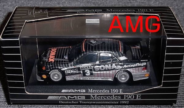 別注 1/43 メルセデス 190E DTM EVO2 AMG 3号 黒銀 ルトビク 1992 チャンピオン MERCEDES BENZ ベンツ
