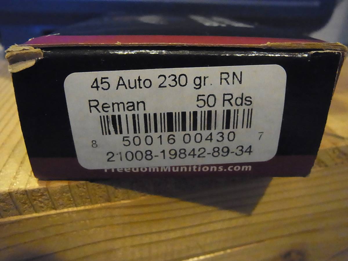 AMMO空箱 FREEDOM MUNITIONS 45 AUTO 230 Gr. RN 1箱（トレイ付き）_画像2